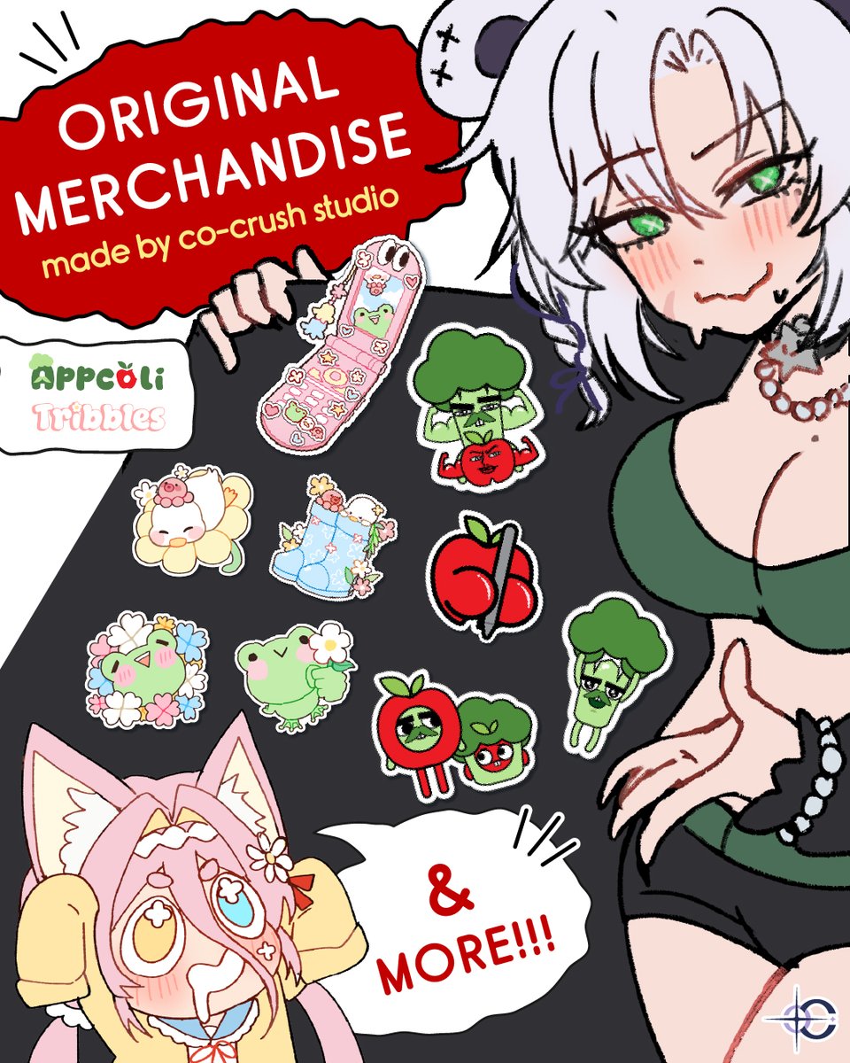 CoCrushStudio's tweet photo. มาแล้ว!✨รอบพรีออเดอร์ก่อนวันงาน #IFEXPO26

— สินค้าออริจินอลจาก Co-Crush Studio
🍎🥦Appcoli คู่หูผักผลไม้สุดกวน และ 
🌷💛Tribbles สามสหายต่างสปีชีส์สุดน่ารัก  

📋แบบฟอร์ม: https://t.co/B2I7eV4teS

🗓️ระยะเวลา Pre-order
— วันที่ 1-15 มิถุนายน 2026

#CoCrushEvent ⊹ @appcoli https://t.co/ZZMRUbOzZf