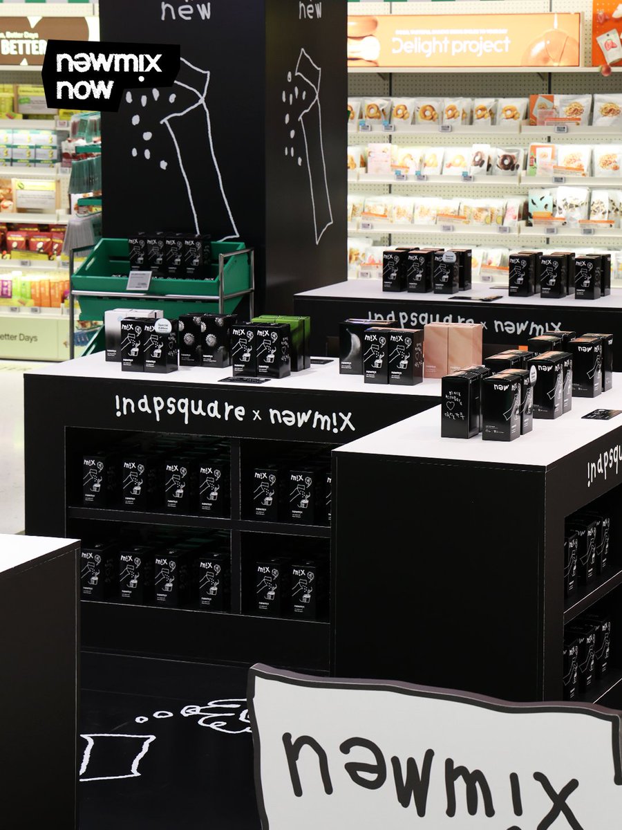 newmixcoffee's tweet photo. 本日から6月30日まで、オリーブヤング セントラル明洞タウン 3階 K-Foodゾーンにて、𝗜𝗡𝗔𝗣𝗦𝗤𝗨𝗔𝗥𝗘×𝗻𝗲𝘄𝗺𝗶𝘅 コラボポップアップを開催します✨
さらに、6月7日以降は、コラボ商品を含む20,000ウォン以上ご購入のお客様に、数量限定のオリジナルショッピングバッグをプレゼントいたします👜 https://t.co/rRMLV41chj