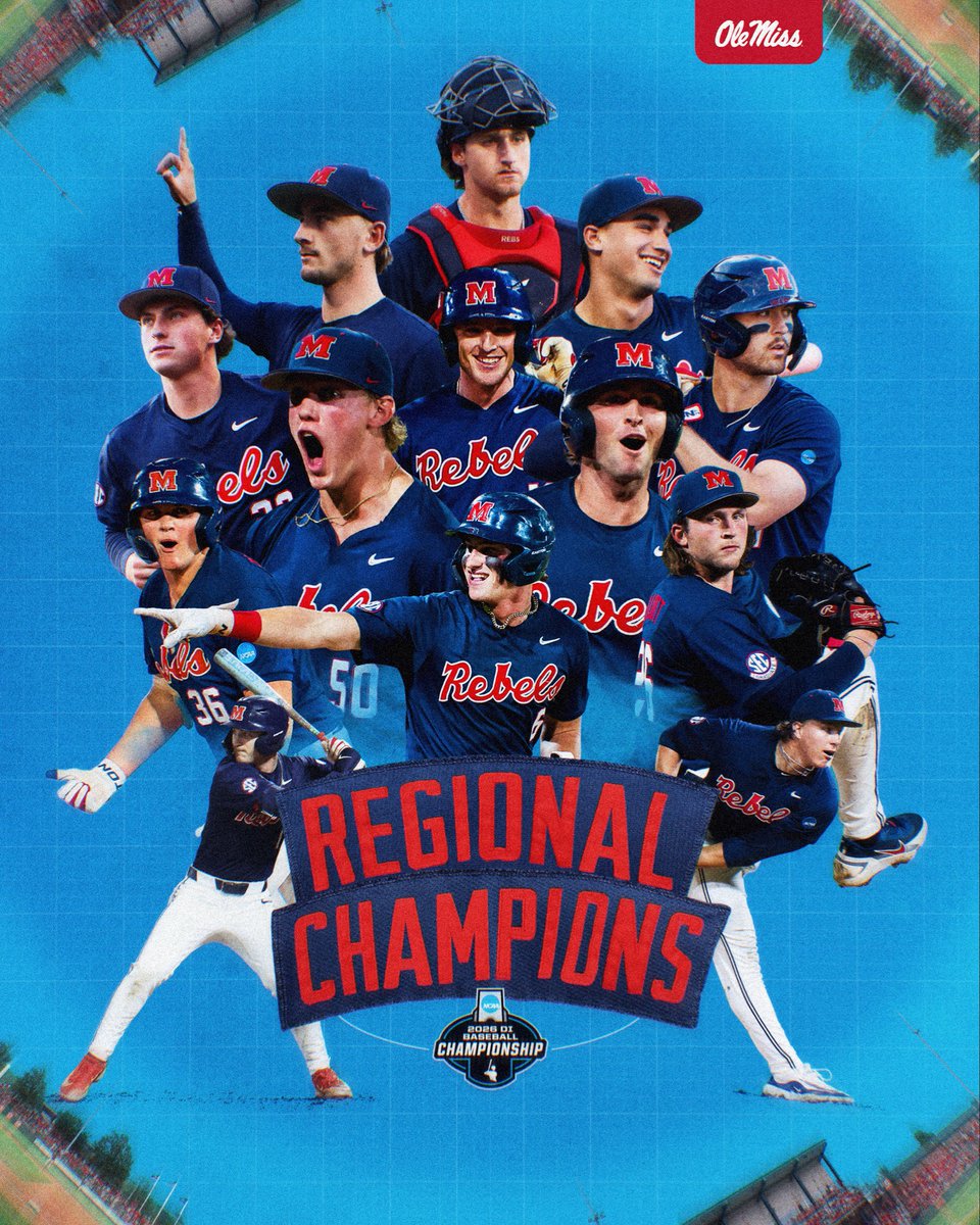 OleMissBSB's tweet photo. REGIONAL CHAMPS 🏆 https://t.co/UDnNTm8fxA