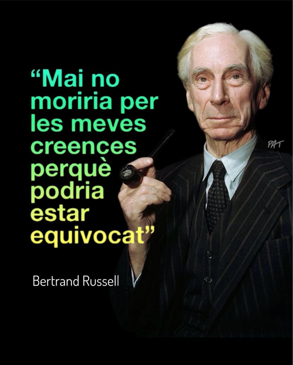 HaddockRCat's tweet photo. Jo penso igual. #FrasesEnCatalà #Creences #BertrandRussell https://t.co/YcCGNqE79c