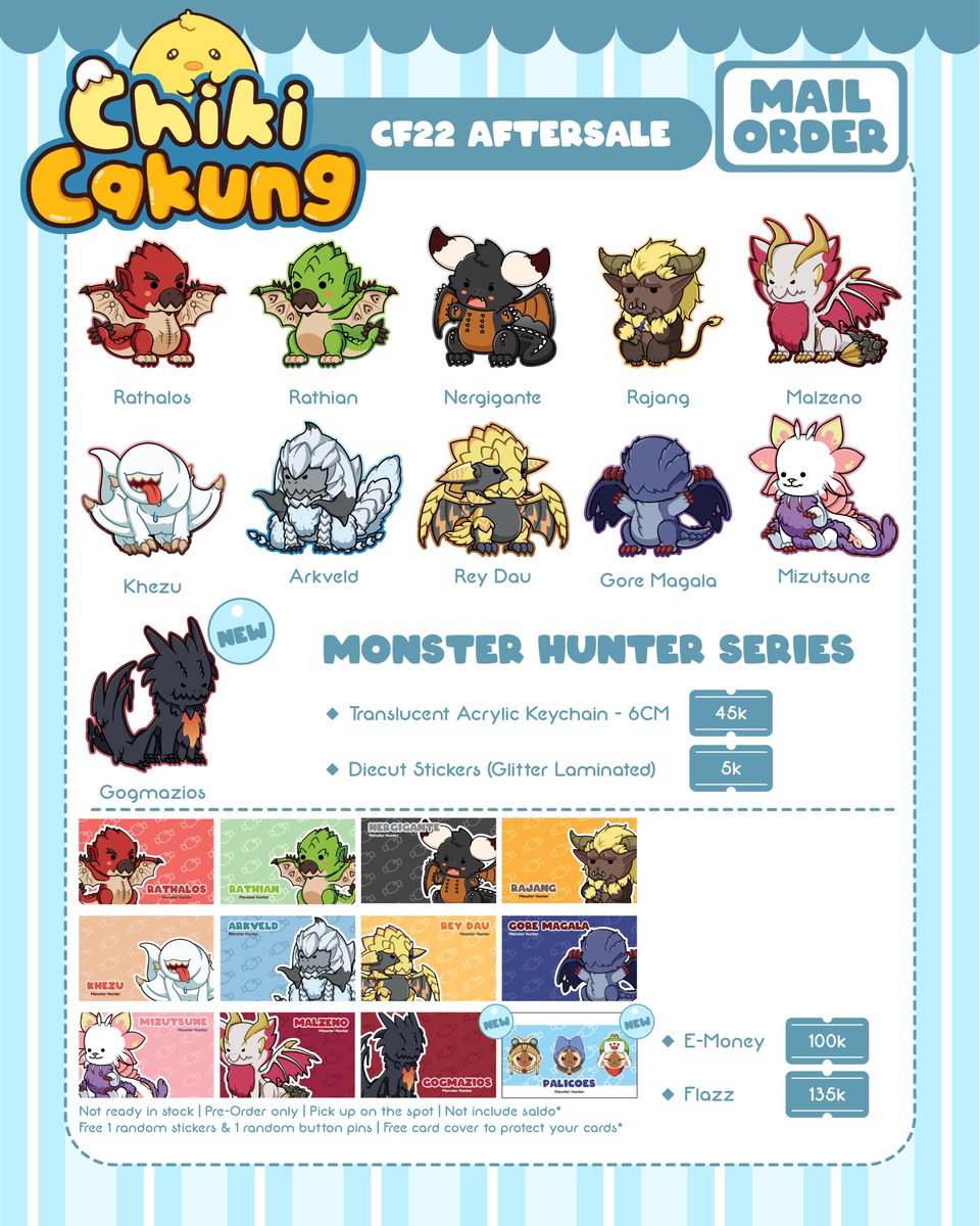 mearwynn's tweet photo. ❤️&amp;🔁are appreciated!!

Mearwynn - aftersales Mail Order Open!!

📅 Periode Mail Order : 1 Juni s/d 7 Juni 2026 
🔗 Form : https://t.co/xNFmlFwH2P
🐾 Fandom : Monster Hunter, Pokemon, &amp; Hololive

#CF22 #comifuro22 https://t.co/KKNRfdEx11