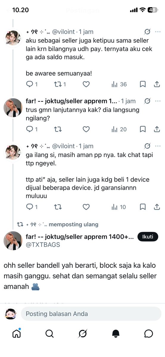 aackermanv's tweet photo. aku sudah kooperatif menunjukkan bukti tf dan bertanggung jawab melaporkan ke cs bahwa transfer an itu tidak masuk, dia malah menuduhku sampai dibawa ke tl, kalau aku menipu. demi allah aku sakit hati. https://t.co/km9lLVidZP