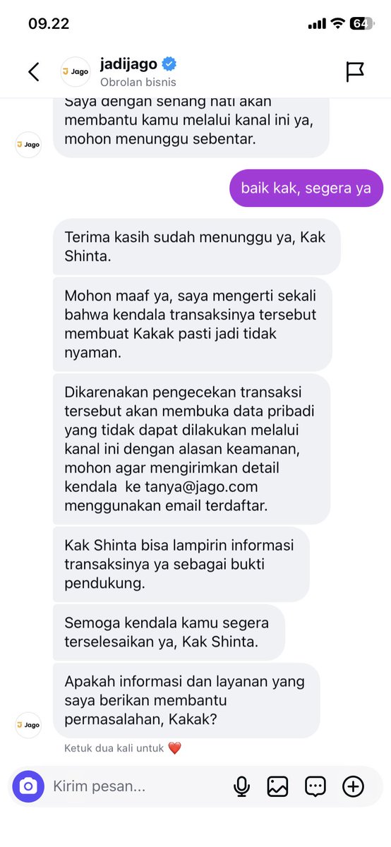 aackermanv's tweet photo. aku sudah kooperatif menunjukkan bukti tf dan bertanggung jawab melaporkan ke cs bahwa transfer an itu tidak masuk, dia malah menuduhku sampai dibawa ke tl, kalau aku menipu. demi allah aku sakit hati. https://t.co/km9lLVidZP