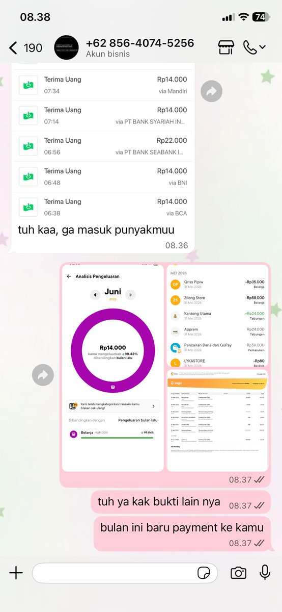 aackermanv's tweet photo. aku sudah kooperatif menunjukkan bukti tf dan bertanggung jawab melaporkan ke cs bahwa transfer an itu tidak masuk, dia malah menuduhku sampai dibawa ke tl, kalau aku menipu. demi allah aku sakit hati. https://t.co/km9lLVidZP
