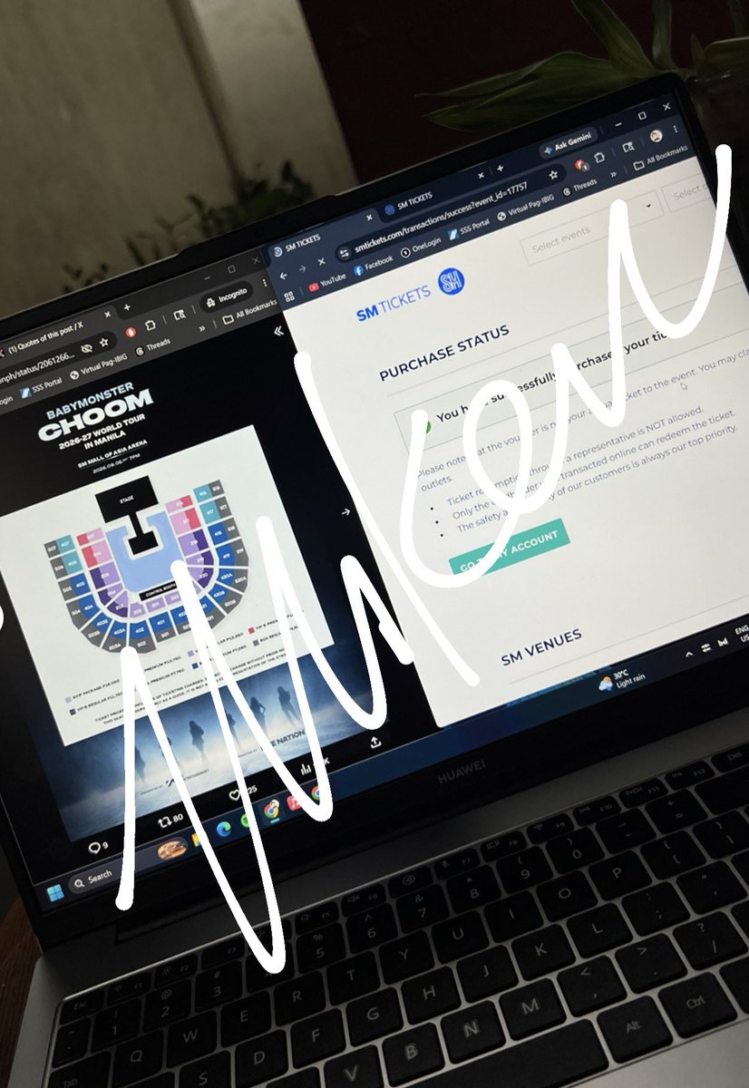 mmikevc's tweet photo. See you @YGBABYMONSTER_ 😍

#BABYMONSTER #WORLD_TOUR #춤 #CHOOM #YG https://t.co/PJyXW5upHn