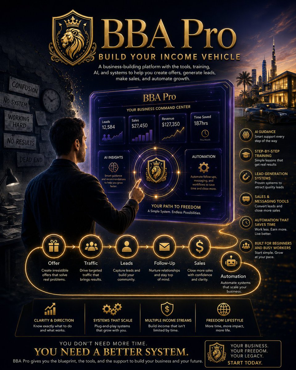 rsibayanllc's tweet photo. Most people don’t need more motivation.

They need a better system.

Because motivation fades.

Confusion slows you down.

Random content burns you out.

#BBAPro #OnlineBusiness #DigitalMarketing #Entrepreneurship #BusinessSystems #FinancialFreedom #AIForBusiness https://t.co/K6K5aCFo1F