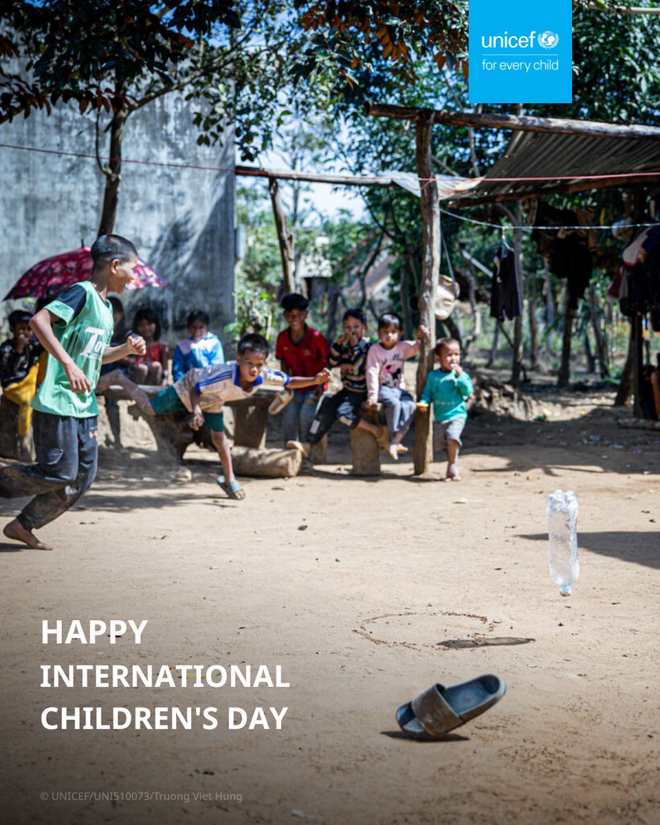 UNICEF_vietnam's tweet photo. Happy 🇻🇳International Children’s Day 
 
Our mission remains clear: #ForEveryChild. UNICEF is committed to standing with the children of Viet Nam, protecting their rights, and building an inclusive environment where every child can reach their full potential.

#Month4Children https://t.co/E5xXT6Tfi3