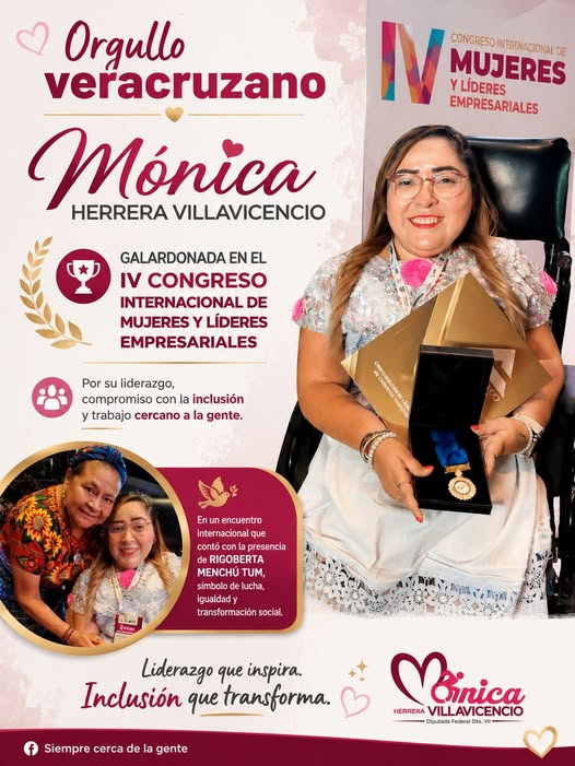 MONICA_HEVILLA's tweet photo. #♿️🇲🇽

Muchas gracias #NoticiasPuntoFinal 🫶🏻

La inclusión no es concesión, es un derecho. ⭐️

🇲🇽#MónicaHerreraVillavicencio
#DiputadaFederal #DistritoVII #Veracruz
♿️#Secretaria de la #Comisión de #Atención a
#Grupos #Vulnerables en la #CámaraDeDiputados
Representando a las personas con #discapacidad #PcD👩‍🦽♿️
#GP @PartidoMorenaMx
♿️#Líder de @RenacisPcDMx

👉#MiFacebook: https://t.co/m3M1kSZZlK

@DiputadosMorena
@MorenaSenadores
@GobiernoMX / @Claudiashein

@_indiscapacidad

@Mx_Diputados
@senadomexicano
@CanalCongreso

@DIF_NMX
@SSalud_mx
@mujeresgobmx

@GobiernoVer / @rocionahle
@DipFedMorenaVer

@A_MontielR
@GabyJimenezMX
@aramirezcuellar
@RicardoMonrealA
@Dolores_PL
@NatyJimenezOax
@LuisaAlcalde