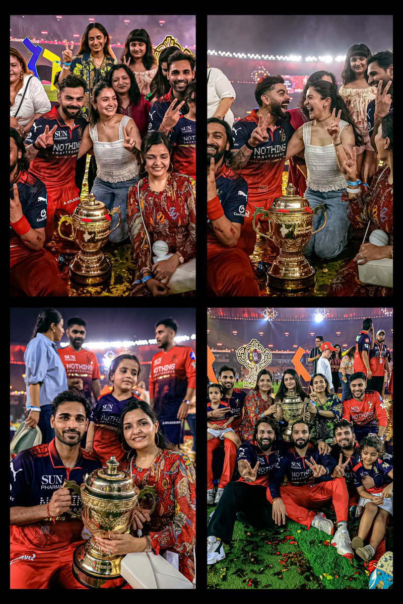 rajtweetzzz's tweet photo. To now witness them go back-to-back champions feels surreal the kind of dream you never stop believing in no matter how long it takes 🥹 

WE ARE THE CHAMPIONS  @RCBTweets  🏆🏆 #viratkohli #timdavid #philsalt #rcb #RcbFanClub #viratians #ipl2026final  https://t.co/O3d3sFzSWY https://t.co/7qa6oBipjW