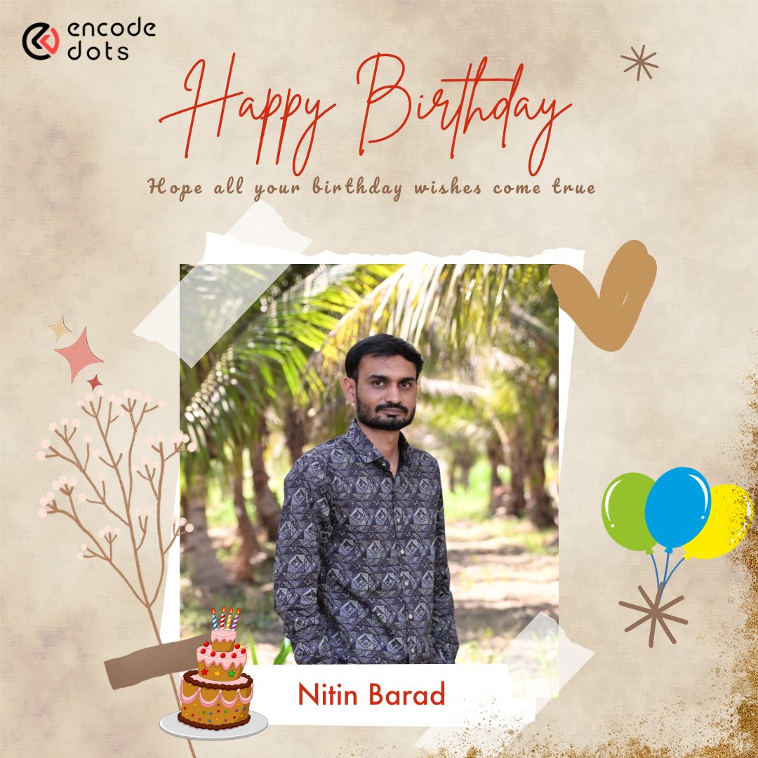 encodedots's tweet photo. Here’s to celebrating not just a birthday, but the passion, creativity, and positive spirit you bring to @encodedots every day. 🎂

May this new chapter bring bigger achievements, new opportunities, and endless reasons to smile.🌟

#birthday #happybirthday #LIFE #celebration https://t.co/SymBG5ns7F