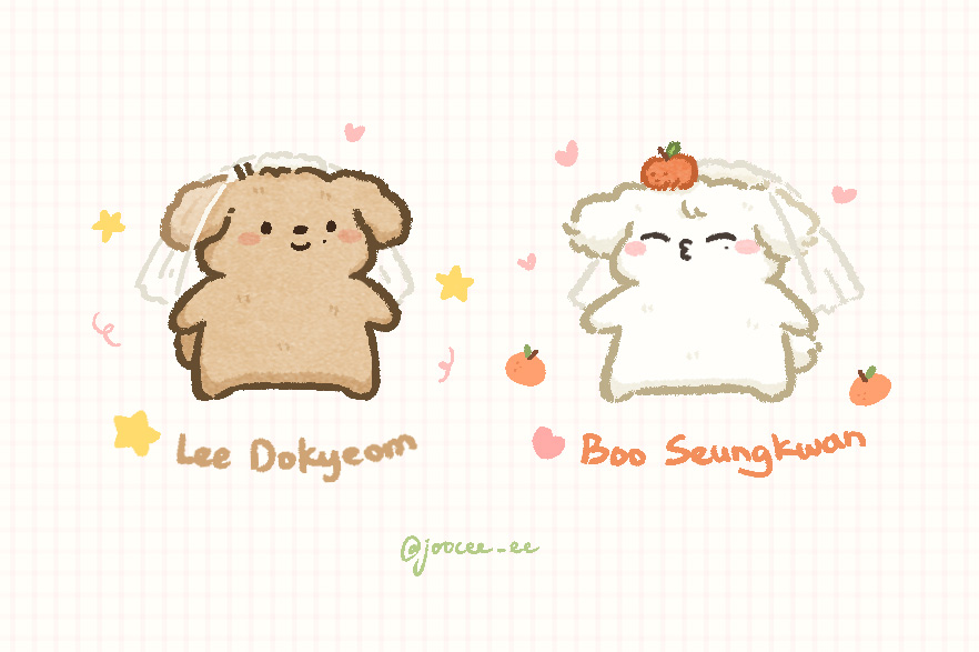 Joocee_ee's tweet photo. 👰💍🐶🍊

#도겸승관 #도겸 #승관 #세븐틴 https://t.co/fj15HPy2mW