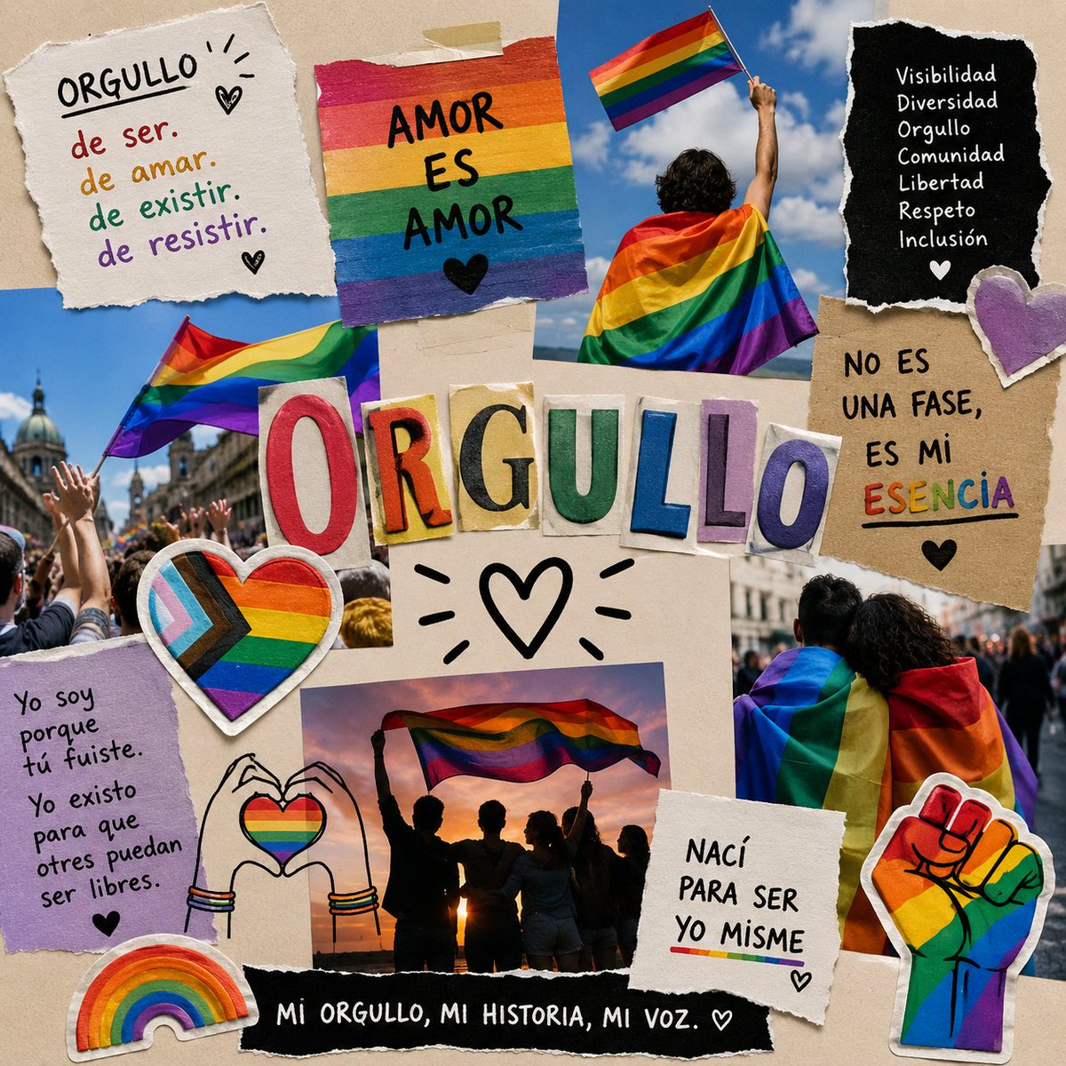 dany_perez46879's tweet photo. El orgullo no se trata solo de una bandera, se trata de libertad, respeto y del derecho de cada persona a vivir su verdad sin miedo. 🌈✨
Que nunca dejemos de construir un mundo donde ser uno mismo sea motivo de felicidad y no de discriminación. 🏳️‍🌈🫶
 #LoveIsLove #Diversidad https://t.co/2h067hE2qw