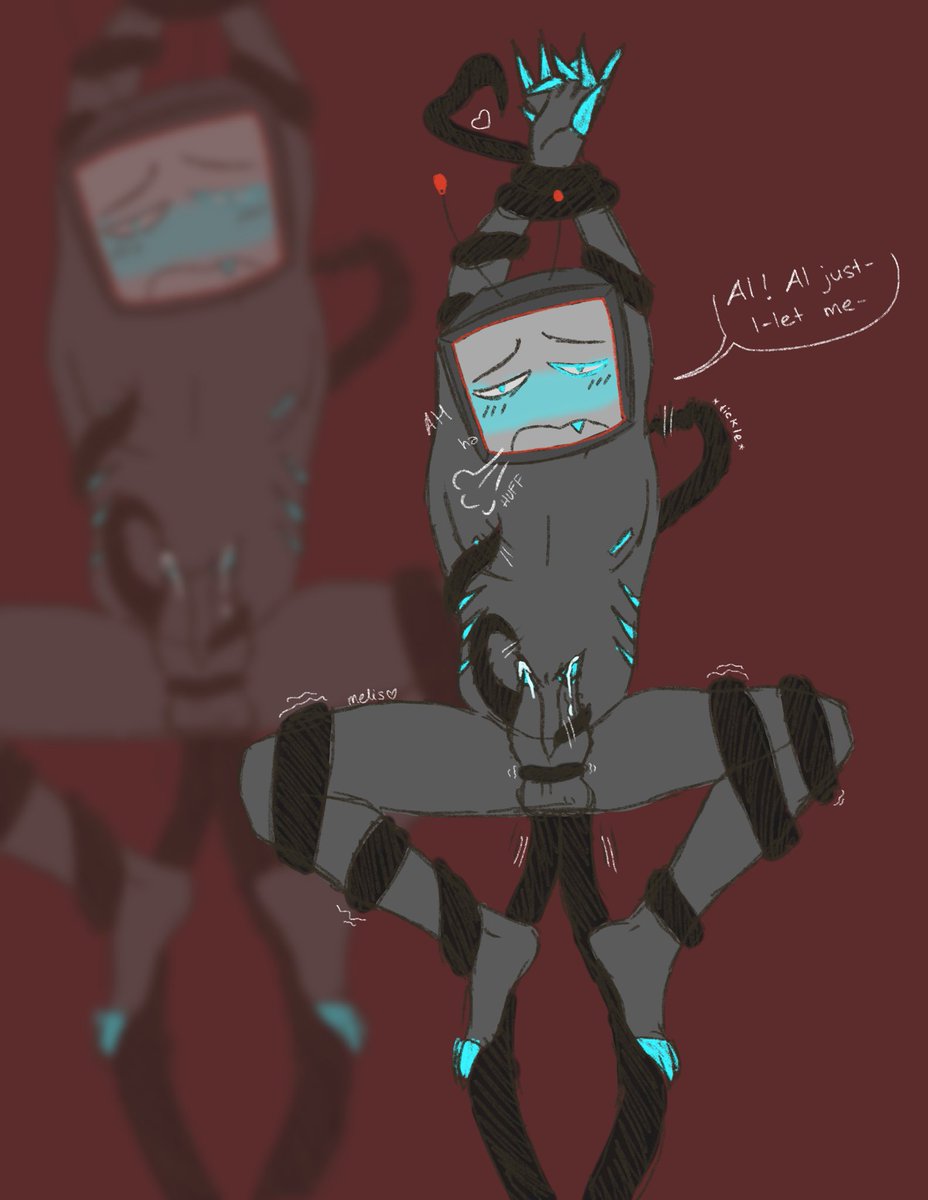 evilmelis's tweet photo. Day 1: Tentacles / nsfw 

 #Alvoxweek2026 #sparksduo #radiostatic https://t.co/w9iVbmGBRL