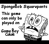 MiniP7's tweet photo. The game "SpongeBob: Legend of the Lost Spatula" has a unique error message when inserted into an original Game Boy.
It depicts a screenshot of Spongebob with an expression based on the episode "Hooky" with text stating that it can only be played on the Game Boy Color. https://t.co/oTL556Kx9I