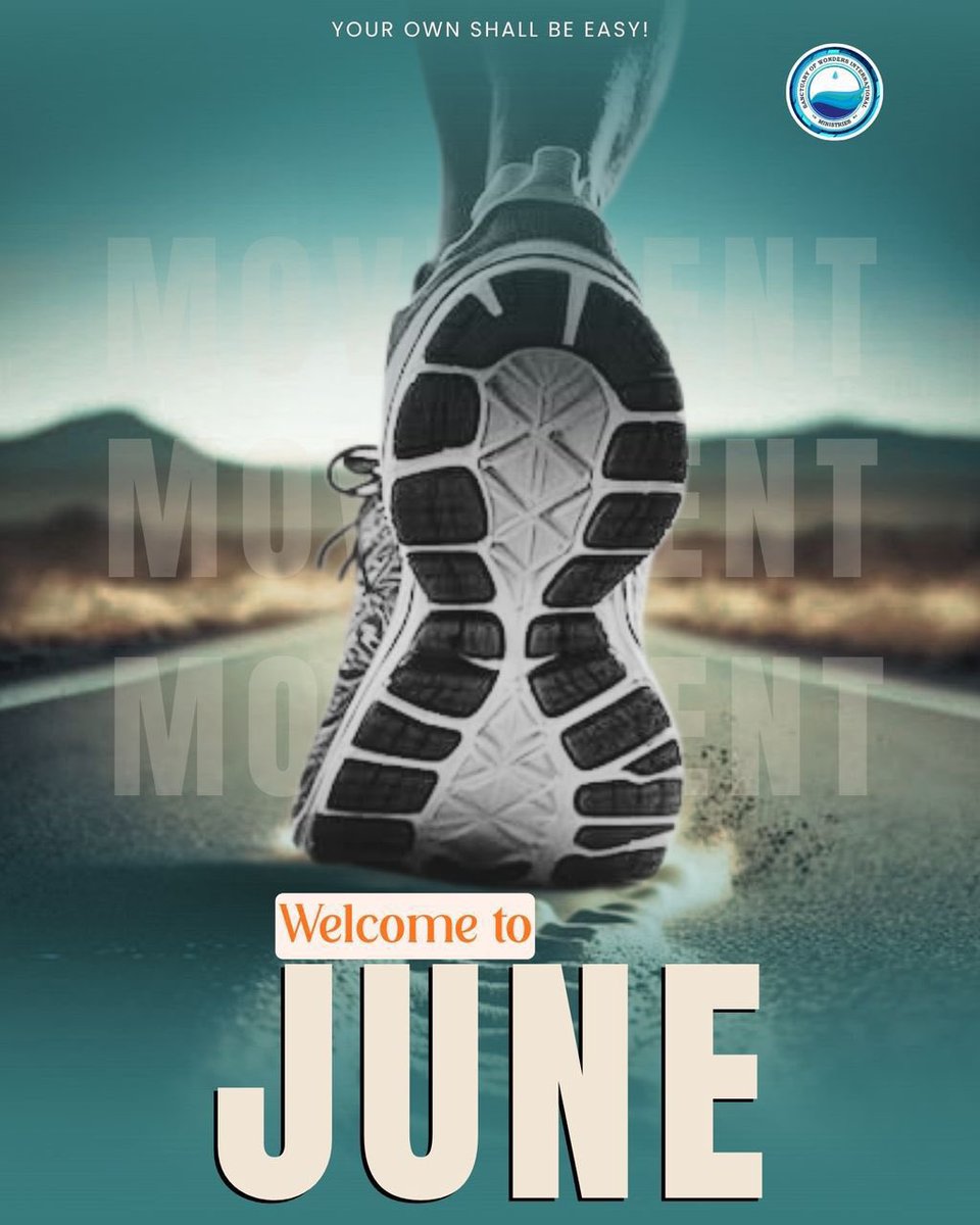 SowimOfficial's tweet photo. June is here and it carries a sound: movement.
Where God's favour rests, things shift. Seasons turn. Opportunities arise. We are stepping into a month where nothing that concerns you will remain stagnant. Get ready to move.
#SOWIM #RevdFemiAkinola #MonthOfMovement https://t.co/UzqjgI1W8f
