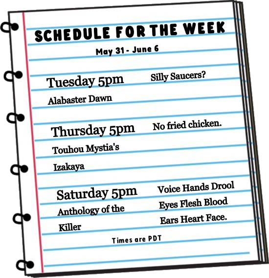 emfacepalm's tweet photo. Had some time away but I stream this week!  I'll finish Alabaster Dawn and revisit my favorite restaurant sim.  Then I'll finally try that odd game by thecatamites.

Find me streaming at https://t.co/QqEfhr2diC https://t.co/xC3ez1bFKy