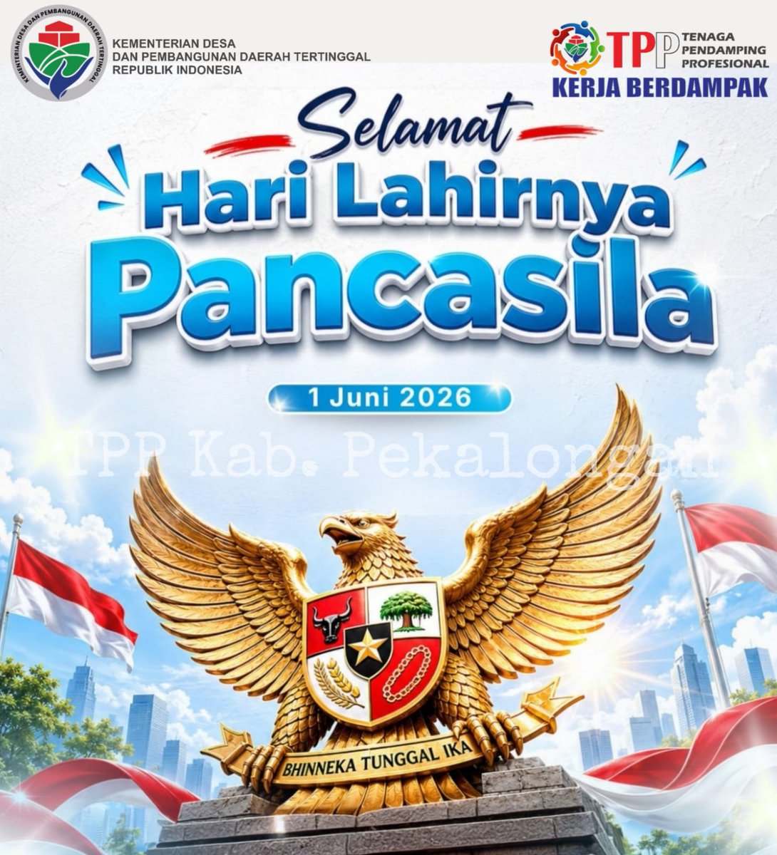 Oyamt2's tweet photo. Selamat Hari Lahir Pancasila,Fondasi Perdamaian Dunia
#KemendesaPDT
#bangundesabangunindonesia 
#BPSDMKemendesaPDT
#BersamaTPPBangunDesa https://t.co/ZbrGZJRCPq