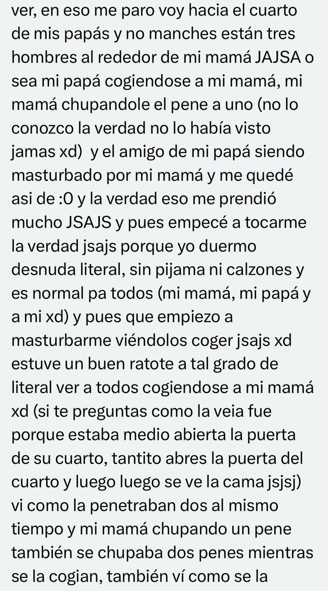 caferelatosxxx's tweet photo. Espiaba a su mamá que estaba con 3 hombres❤️ https://t.co/YOXfb0LfXU