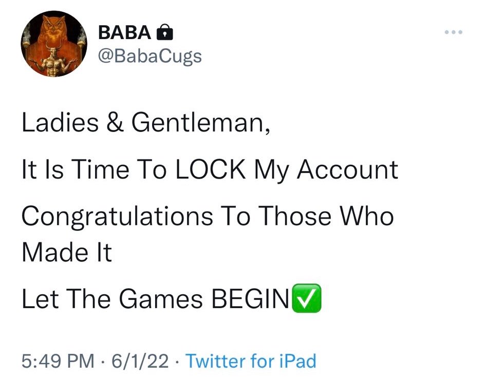 XFamily369's tweet photo. Locked in 🔒 
6/1 https://t.co/kCRJKrbKFD