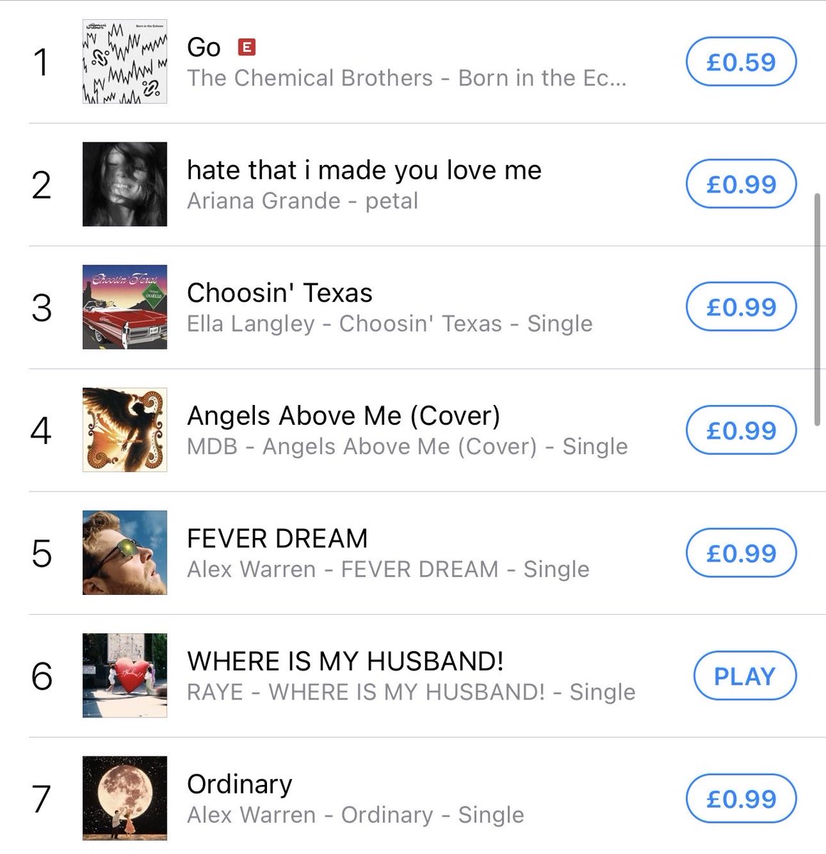 RayeJesy's tweet photo. The fact that @raye is STILL in the top 10 on iTunes with Where the hell is my Husband when it was released in September 2025! Oh Raye, the hitmaker you are! 🔥🙌🏻🔥🙌🏻🔥 https://t.co/rBX5vg5riK