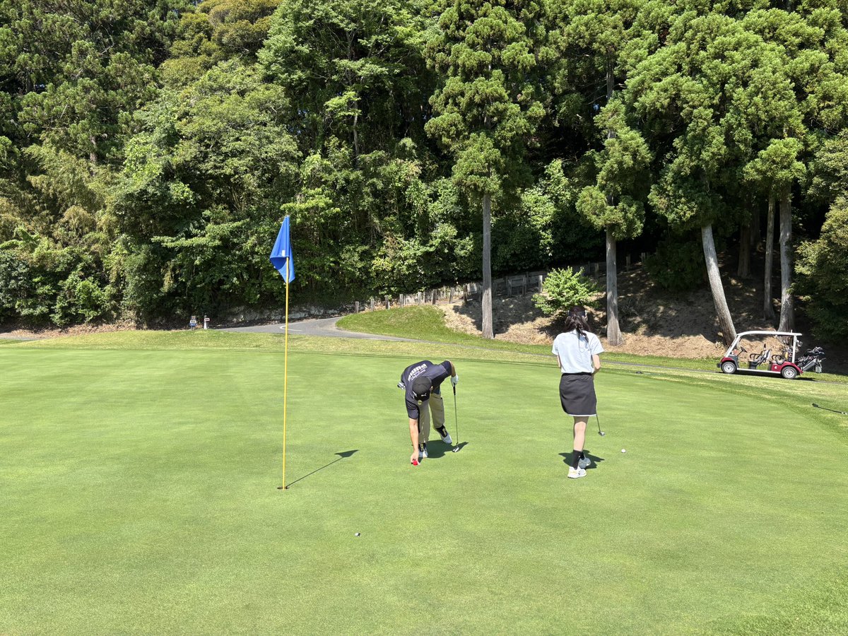 showgeri's tweet photo. 人生初ゴルフ⛳️
天候にも恵まれてめちゃくちゃ楽しかった。もっと上手くなりたい！ https://t.co/S0vWlLUrYL