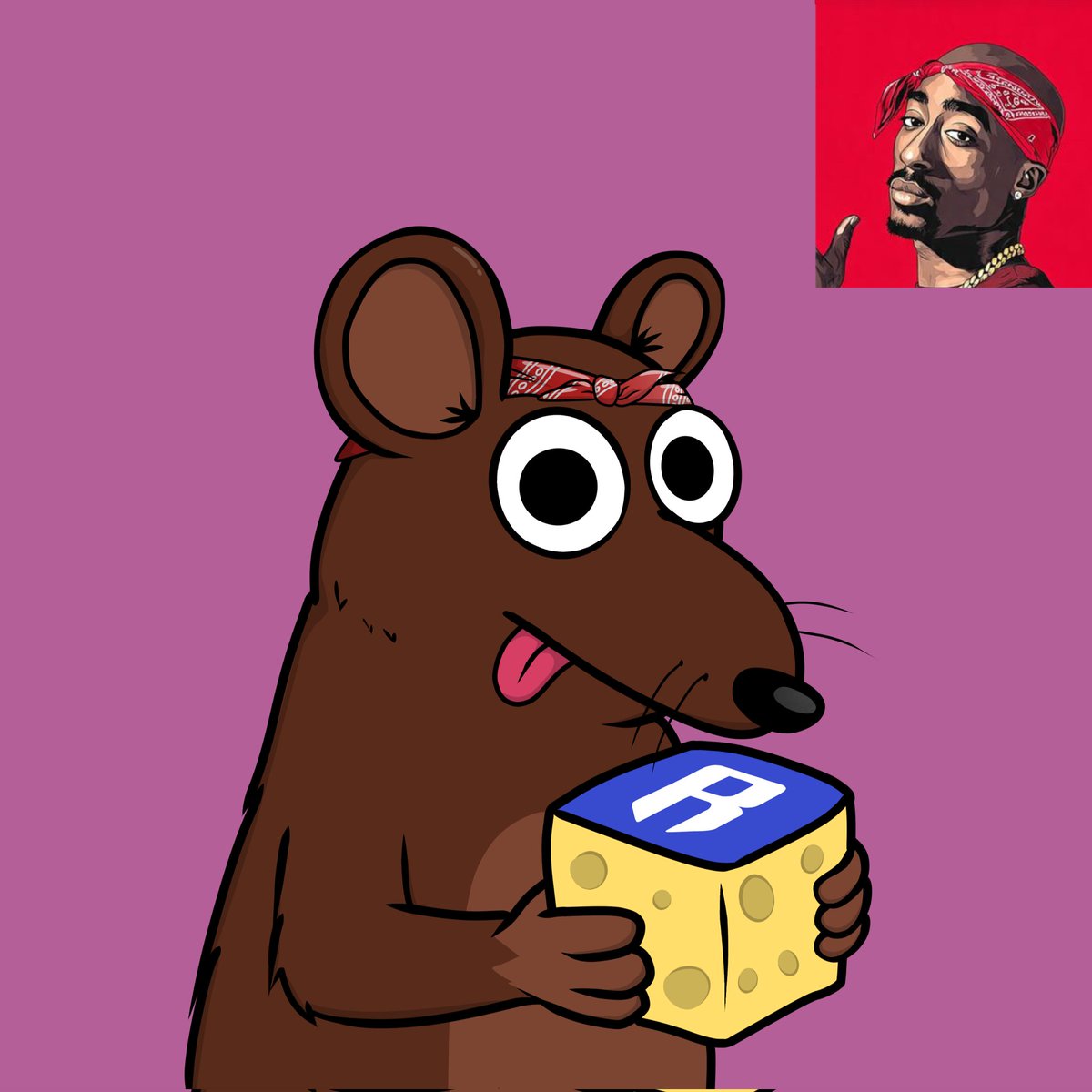 OgRats_'s tweet photo. Who wants to mint the Tupac Bandana trait? https://t.co/BRo4jvDQ0P