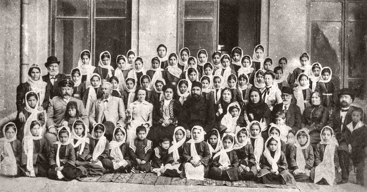AZMissionEU's tweet photo. 💙 On #InternationalChildrensDay, we reaffirm that every child deserves the opportunity to learn, thrive, and reach their full potential.

This historic photograph depicts the first secular school for girls in Baku, founded in 1901 through the philanthropy of Haji Zeynalabdin Taghiyev. A pioneering institution of its time, it became a symbol of girls’ education and empowerment in the Muslim East.

More than a century later, its legacy continues to remind us that education is one of the most powerful investments in a child’s future.

#ForEveryChild #UNICEF #Azerbaijan