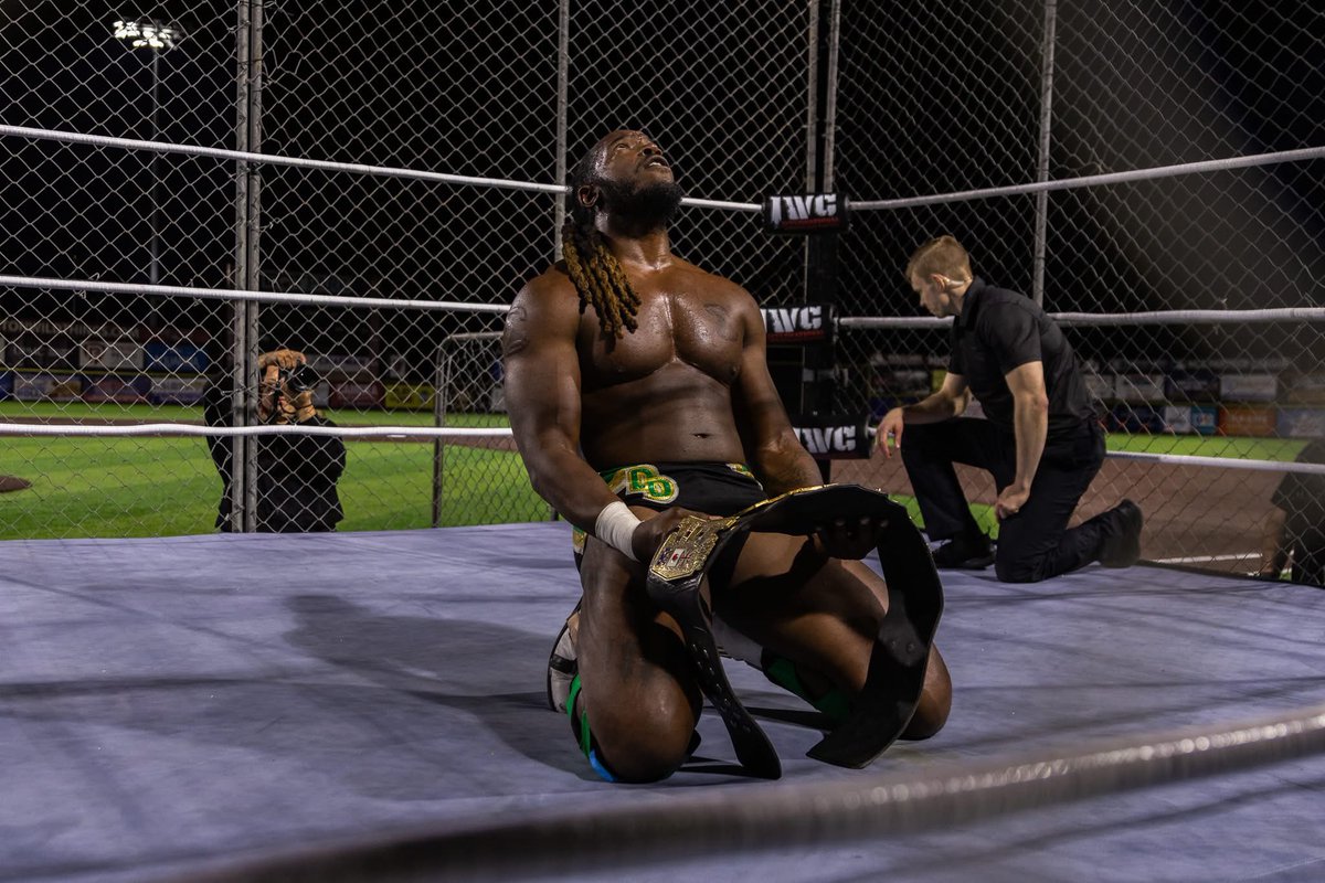 IWCwrestling's tweet photo. IWC Cage Fury at the Ballpark Quick Results:

1. Austin Blayze, accompanied by Betty Frenzy, kicked off the evening by defeating Canaan Kristopher, Gorgeous Gregory, and Anthony Young in a fast paced Fatal Four Way Match. 

2. Andrew Palace continues to prove why he’s the heart and soul of IWC with a clean victory over Max Bet Maxwell. Maxwell showed plenty of fight, but Palace was just too much and picked up the win in convincing fashion.

3. Marcus DeAngelo & Ox defeated Shelby Wylder & Clay Campbell in tag team action. The newly formed team of Wylder and Campbell showed promise throughout the contest, but DeAngelo ultimately secured the victory after a questionable assist from Ox. 

4. Dani Mo became the NEW IWC Women’s champion by defeating Ava Brooks in a highly competitive contest. Brooks did everything she could to hold onto the title, but Dani was just one step ahead and left with championship gold.

5. Bill Collier defeated Vince Valor in a hard-fought match. Valor had several moments where it appeared he might pull off the upset, but Collier ultimately showed why he remains one of the most dangerous competitors in IWC.

6. Bubba the Bulldog & Bulk Nasty retained the IWC Tag Team Championships against Point Break in a STEEL CAGE. The challengers came within inches of an upset, but a costly mistake allowed Bubba to pin Johnny Mahalo for the victory. After the match, “The Presidents” launched a surprise attack. In a shocking act of self-preservation, Mahalo sacrificed his own partner, Karter Taylor, abandoning him to the assault while making his escape. We still have no idea what these men want!!

7. Spencer Slade retained the IWC Super Indy Championship by defeating Zach Nystrom and Felix Koz in triple threat action inside the STEEL CAGE. Late in the contest, it appeared Nystrom had the championship won, but Slade resorted to uncharacteristic tactics, striking Nystrom with the title belt before capitalizing to steal the victory. Following the match, a frustrated Nystrom challenged Slade to a one-on-one contest in June.

8. In the main event STEEL CAGE match, Duke Davis defeated Elijah Dean and took back his rightful property…the IWC Heavyweight Championship Belt. Despite interference and additional obstacles created by Oliver Gray, Davis overcame the odds to secure the victory and close out a beautiful evening at EQT Park.

IWC Caged Fury at the Ballpark was a unique twist to an already special event! See our Facebook page for full results!!

If you weren’t able to make it in person, this full event will premier on IWTV in the coming weeks. If you don’t have IWTV, you can find it here: https://t.co/sTW6vwn8Uz

IWC returns to Marx’s Court Time on June 13thwith "BUSHWHACKED"! Tickets available now at https://t.co/3l9zGyp62S