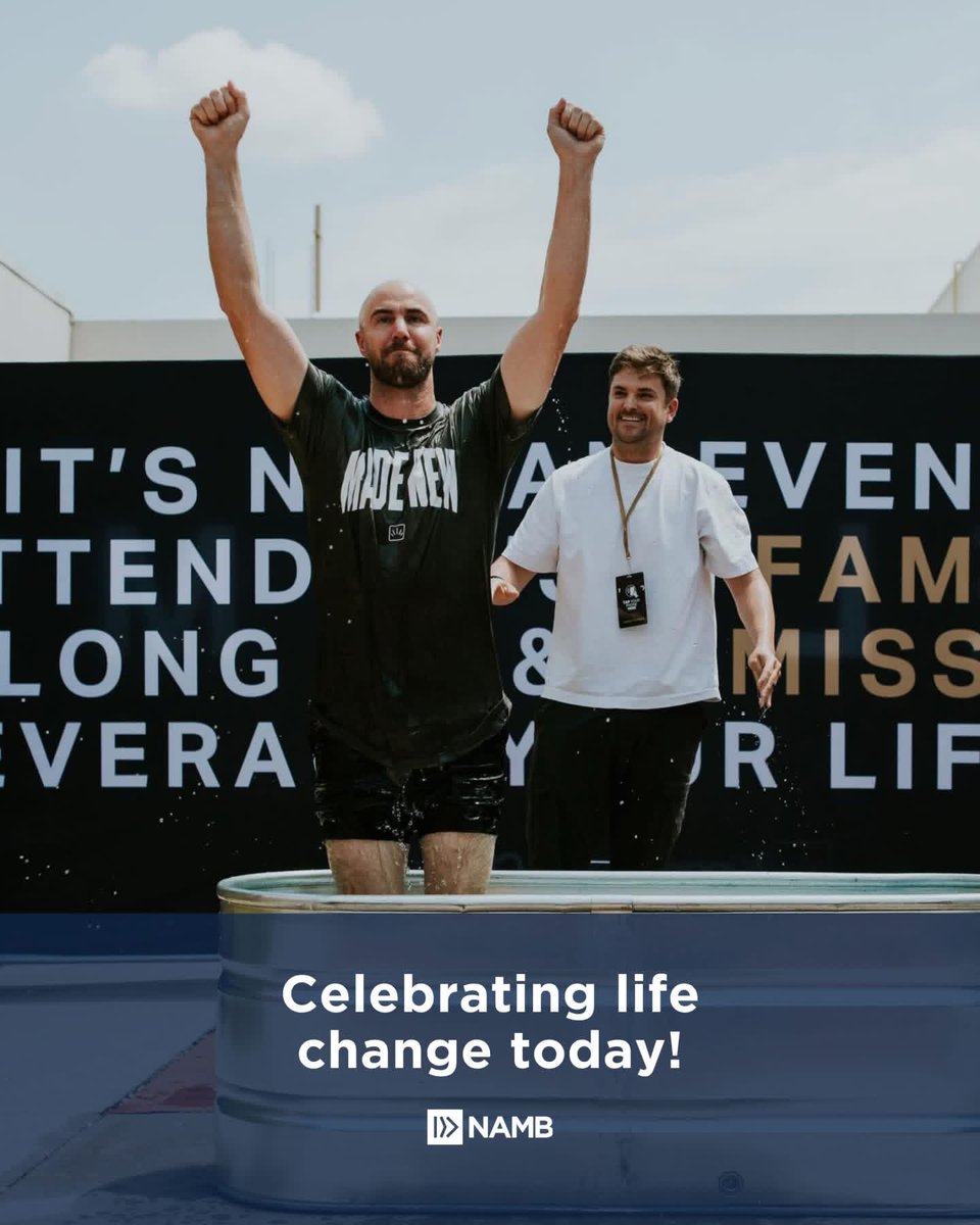 NAMB_SBC's tweet photo. God is doing incredible things through Kingdom City Church in Atlanta, Georgia. 

Every baptism represents a life forever changed by the gospel! 

Join us in praising God for what He’s doing through Pastor Blake Odgers and the team! 🎉 

#FueledByAnnie https://t.co/6xzTQQXPWW
