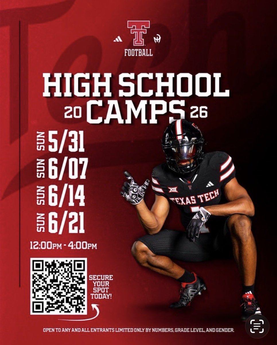 KadenJ111's tweet photo. Thank you, @Stitesjack2. I appreciate the personal invite! I’m looking forward to getting up there to @TexasTechFB  this summer and competing!

@RattlerUp @jwalshrattler @CoachJ_Allen @Coachdub_940 @BamPerformance https://t.co/ynqpod6McD