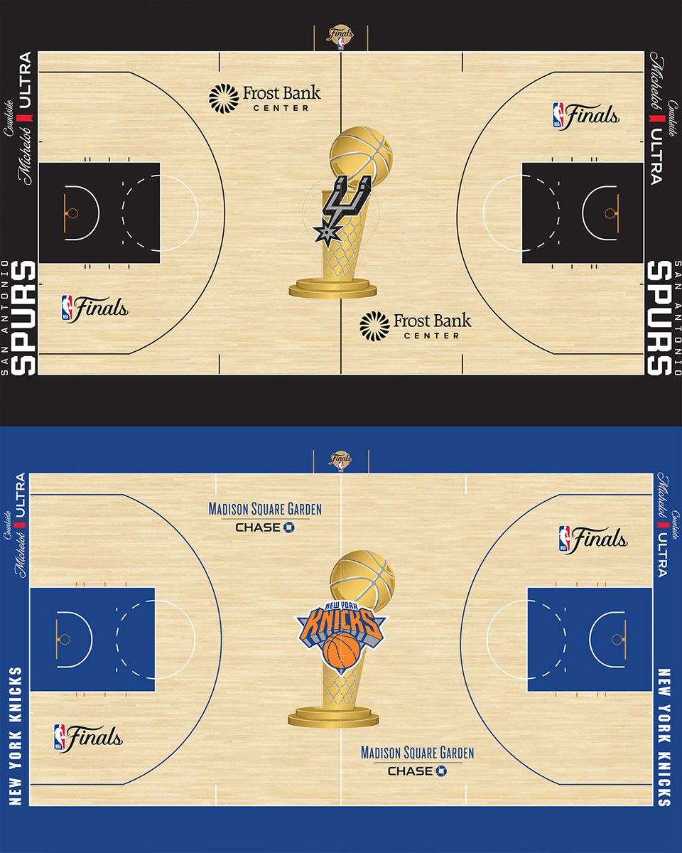 YahooSports's tweet photo. The NBA released the Finals court designs, with the Larry O'Brien Trophy back on the court for the first time since 2009 🙌

(via @NBA) https://t.co/jgZhCZFm9z