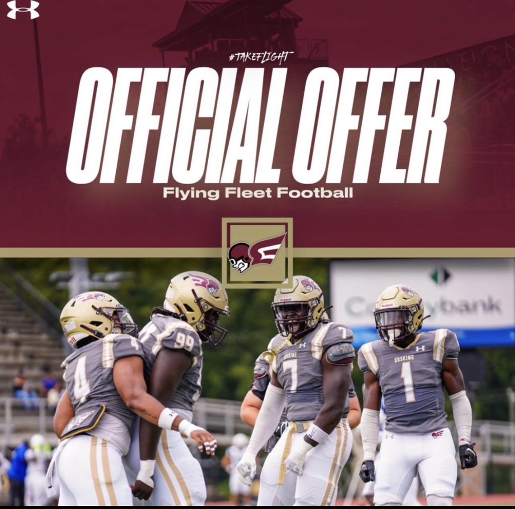 Cjwilkerson26's tweet photo. After a great conversation with @Coach_Mac23, i am extremely blessed to receive my first offer from @FleetFB 
@CoachDJmayo @Coach_Smush @Coach_Monte100 https://t.co/Ohyxz3j93U