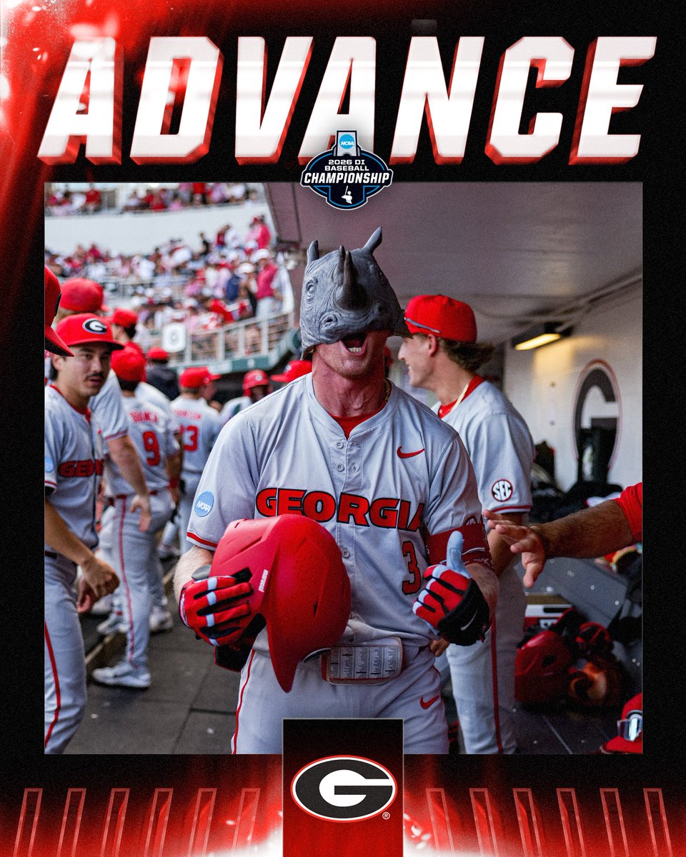 NCAABaseball's tweet photo. DAWGS GET THE DUB 😤

(3) @BaseballUGA defeats Liberty, 6-1, to advance to Super Regionals!

#RoadToOmaha https://t.co/AFZqCbu94s
