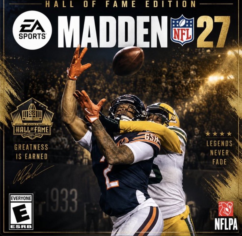 state_champ10's tweet photo. I would love if this was the Madden cover lowkey since it’s Dj Moore catching the game winner against GB and Nixon is a pussy. https://t.co/6cp8wbNSuU