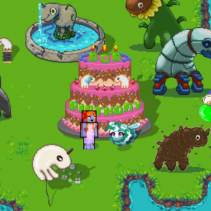 zombinaaaaa's tweet photo. LAST SUNDAY OF SPRING 2026 ☀️

1. Start by celebrating Bob's Birthday! It's his first birthday weekend! 🎂
2. Support your Union by depositing your Yieldstones 🔥
3. Sabotage another Union's Hearth 😈🤫
4. Take a selfie with @AlrickChewy 📸✨

📍 @pixels_online https://t.co/hImzZwuJBS