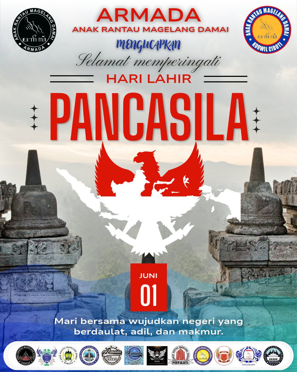armada_ciboti's tweet photo. Tanggal 1 Juni 1945 menjadi saksi saat Ir. Soekarno menyampaikan pidato pertamanya mengenai usulan dasar negara dalam sidang Badan Penyelidik Usaha Persiapan Kemerdekaan (BPUPKI). Pidato inilah yang menjadi cikal bakal lahirnya istilah "Pancasila" Panca: lima,Sila: prinsip/dasar https://t.co/Q34VGvm0Xd