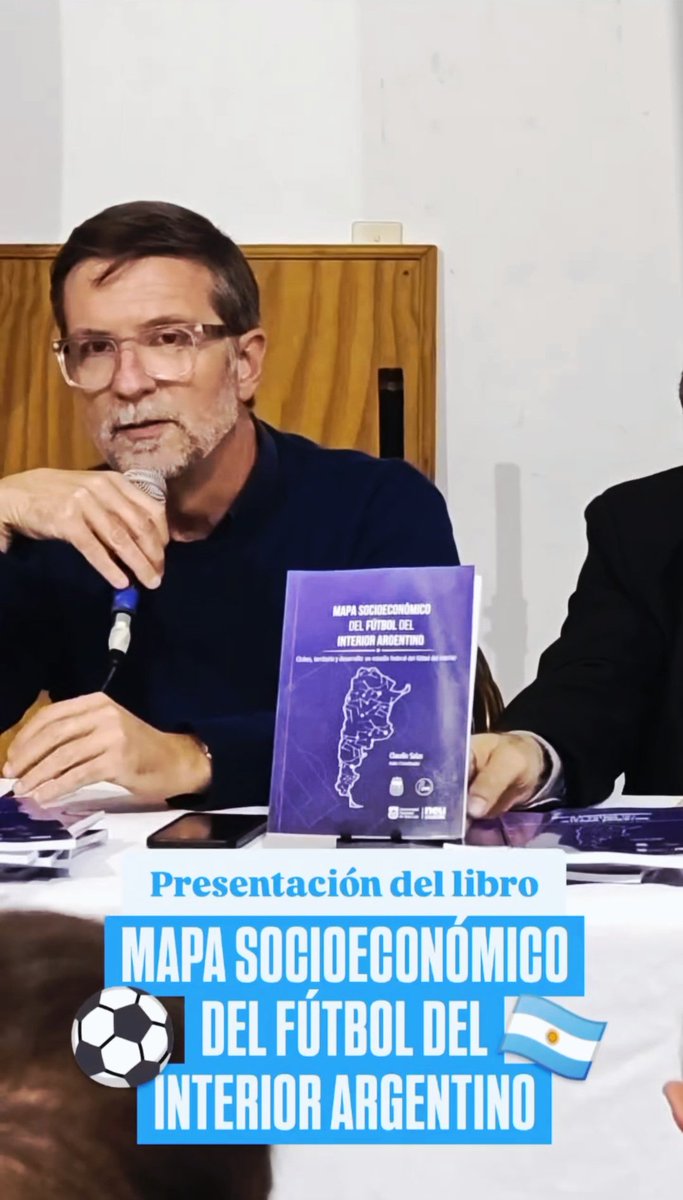EchevarriaMariJ's tweet photo. En la flamante delegación de Salto [Bs As] se realizó una nueva presentación del Mapa Socioeconómico del Fútbol del Interior del Pais y mostró datos q no dejan de sorprender:
"Desde el punto de vista económico, los resultados obtenidos confirman que el fútbol del interior representa un sector de magnitud significativa, con un Producto Bruto Nominal estimado en aproximadamente $ 290.000 millones anuales, cifra que —por su carácter conservador— subestima el impacto total al no incluir ingresos extraordinarios ni efectos indirectos
El fútbol es una gran industria que genera y mueve recursos pero ademas cumple un rol social imposible de reemplazar."
Universidad Nacional de San Luis. Relevamiento solicitado por el Consejo Federal a cargo de @TovigginoPablo