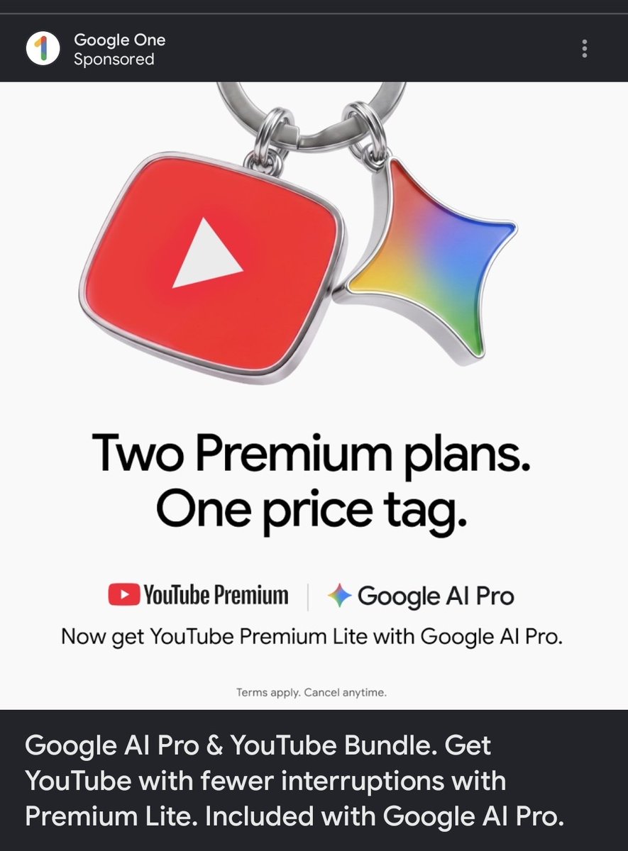 designedbyabin's tweet photo. @vikaskansalHQ I got an Ad for Google AI Pro Plan saying YouTube Lite is included. Checked that I already have it.
Went YouTube to find out that I don't have access to YouTube Lite.

I'm based is Australia and I got the Google AI Pro as part of a student offer. Is that why I can't access YouTube Lite?

But when I go to the Plan Benefits page, it says I have access to YouTube Lite.

I'm a bit confused.