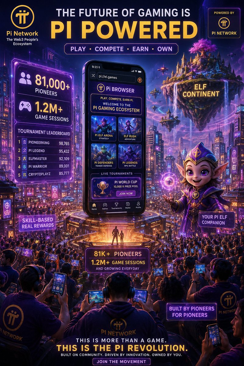 PiOnMainnet's tweet photo. 🚀Big win for the Pi ecosystem!

CiDi Games just launched its beta app in the Pi Browser🎮
In under a week:
🔥 81K+ Pioneers
🌍 160+ regions
🎯 1.2M game sessions

From tournaments to Pi ELF &amp; Elf Continent,utility on Pi keeps growing.💜

#PiNetwork #PiCoin #Web3Gaming #PiBrowser https://t.co/EFd1sCAuCL