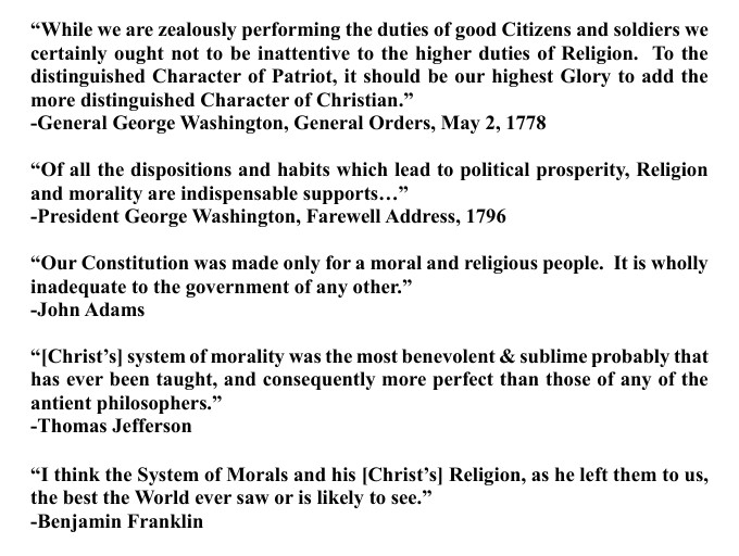 DStackhousePhD's tweet photo. Some thoughts of the Founding Fathers on religion and Christ in particular https://t.co/Da0CtrYQf1