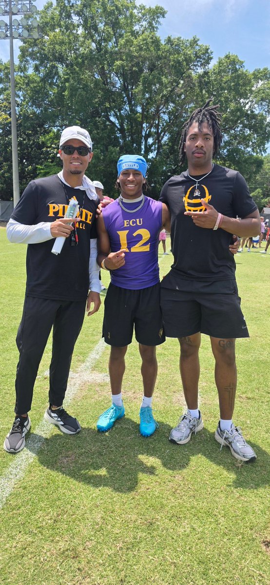 Man_ManCollins2's tweet photo. I had a great time competing today @ECUPiratesFB Mega Camp. Thank you    @coachsotoj @lgware @CoachT_Will https://t.co/pUMgzCeWFy