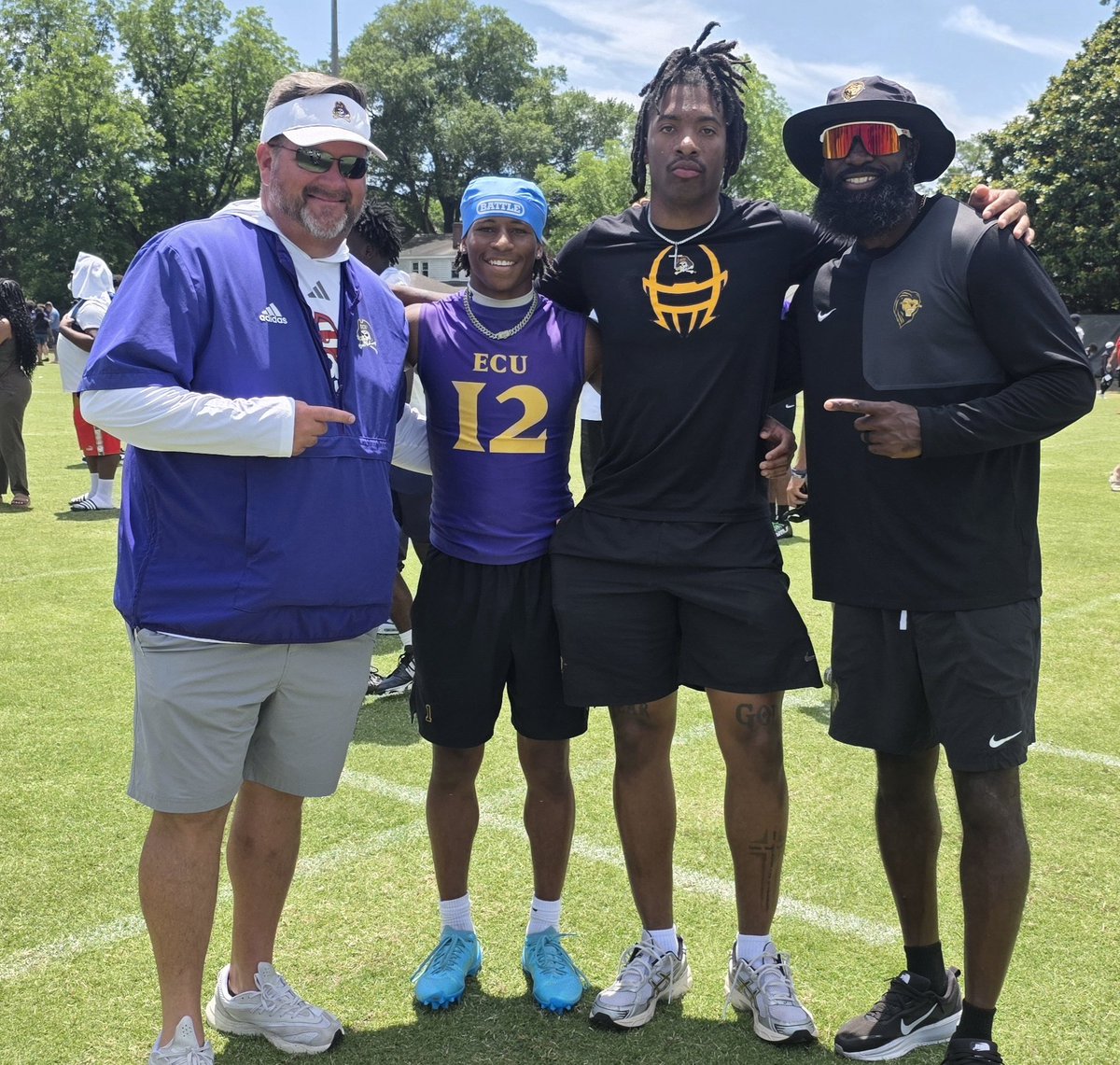 Man_ManCollins2's tweet photo. I had a great time competing today @ECUPiratesFB Mega Camp. Thank you    @coachsotoj @lgware @CoachT_Will https://t.co/pUMgzCeWFy