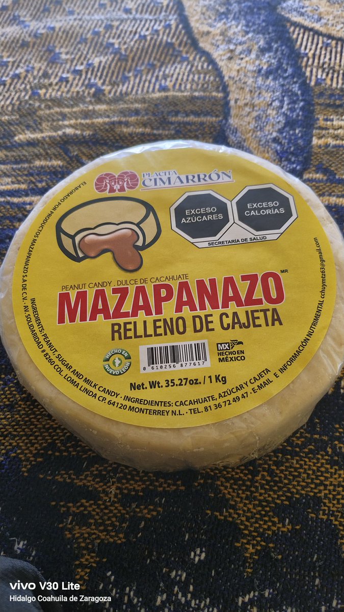 rojasvp's tweet photo. Que ricura me trajeron de Delicias Chihuahua, un mazapanzote de kilo 🤤🤤🤤 https://t.co/2zj3bTmtWh