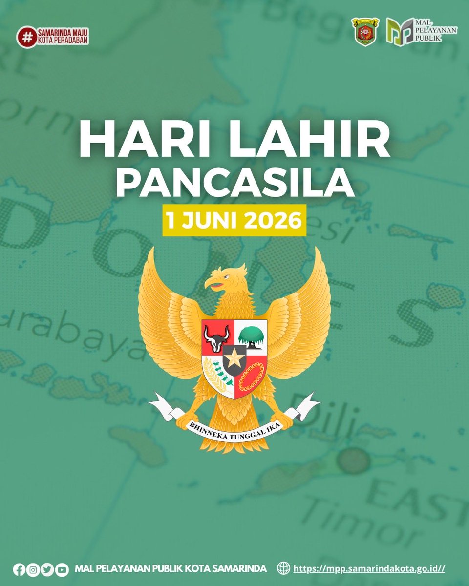 mppsmr_official's tweet photo. ✨ Selamat Hari Lahir Pancasila ✨

Dengan semangat Pancasila, mari kita perkuat persatuan, toleransi, dan rasa cinta tanah air untuk Indonesia yang lebih maju.

Bangkit bersama, bergerak bersama. 🇮🇩 https://t.co/FLsqOQUrLQ