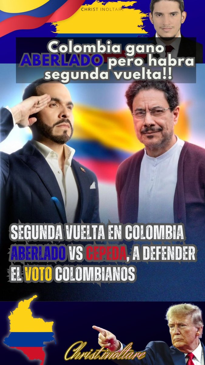 ChristInoltare's tweet photo. Voto que no se defienda se pierde!
#colombia #politica #AbelardoSeráPresidente https://t.co/4LBGijO9g4