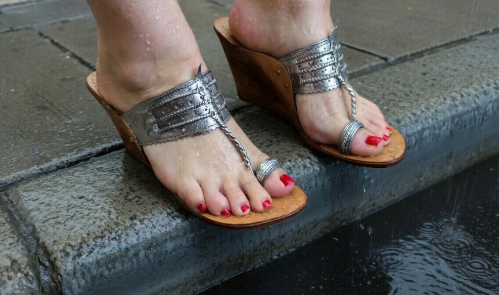 PerthSexy's tweet photo. Of course sandals are appropriate in the rain. It's my duty to always show off my sexy feet. https://t.co/MRtsTezdfO