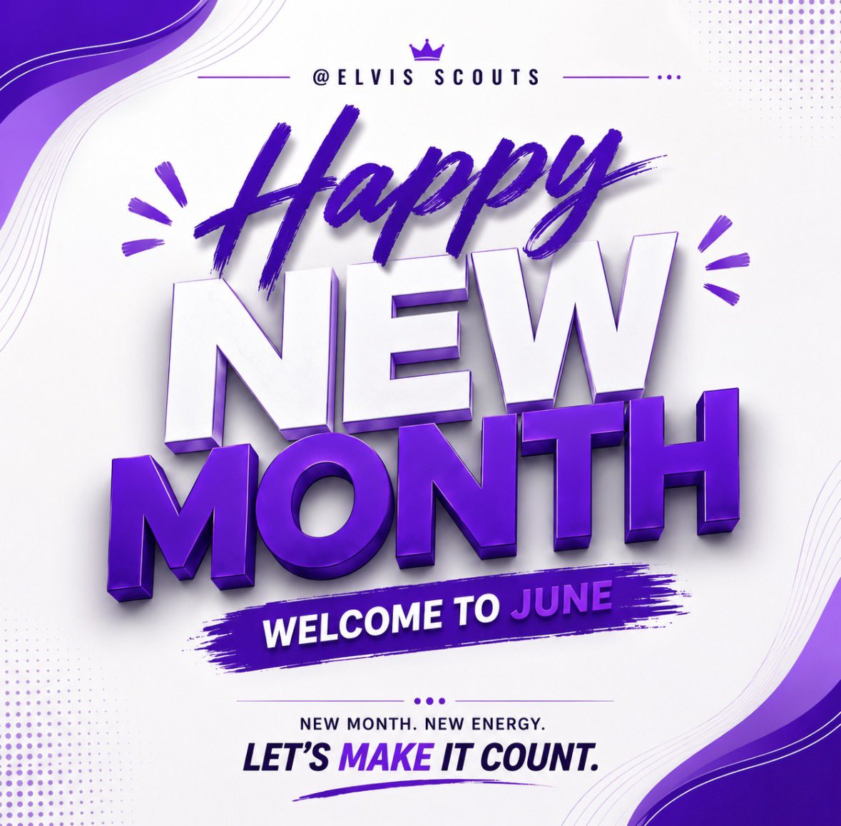 ElvisScouts's tweet photo. Welcome to June, a new month filled with new opportunities, bigger goals, and fresh energy.

Let’s stay focused, work together, and make every move count.

Wishing everyone a productive, successful, and rewarding month ahead. https://t.co/4gfzg5c68e