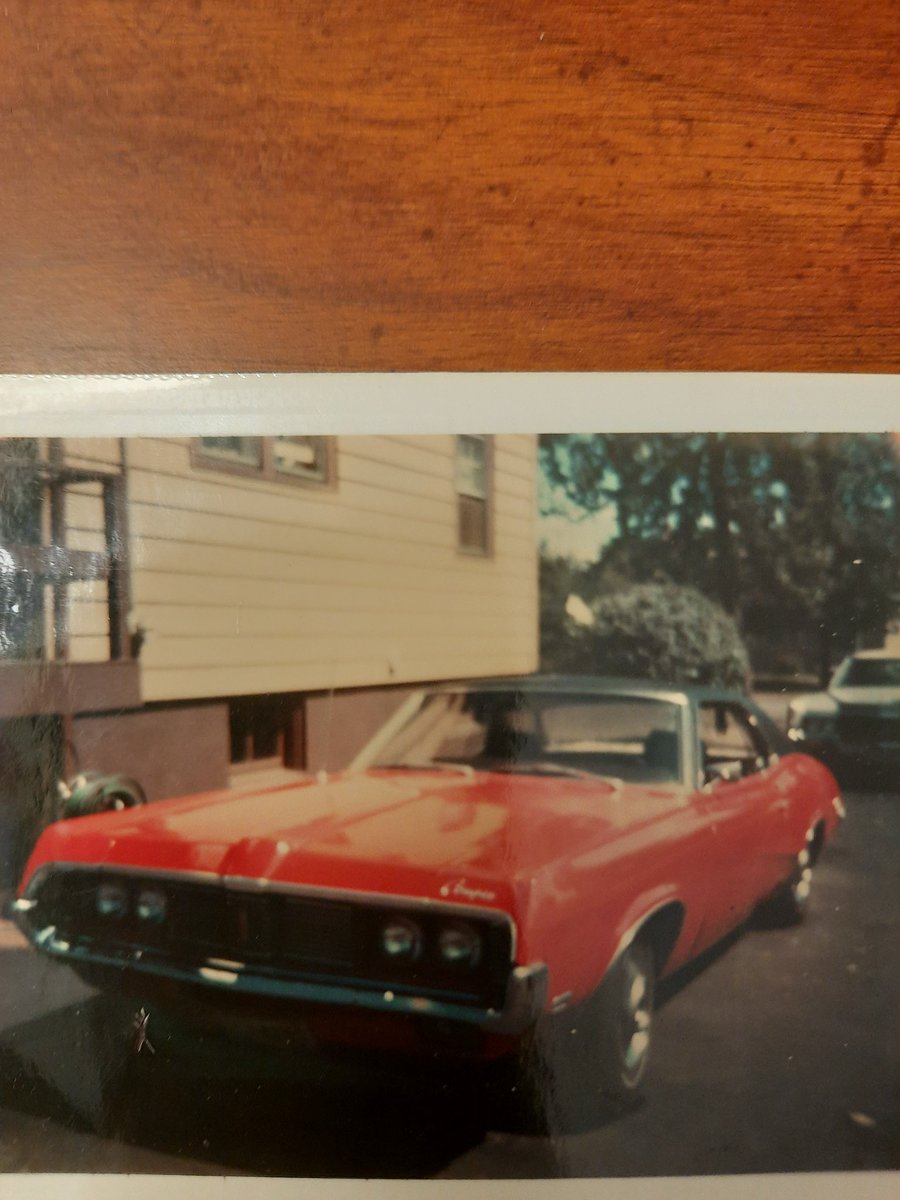 ptrstewart's tweet photo. @JGordonBramer @1Nicdar It was probably the GT that had a standard Windsor V8. My first was a ‘69 Mercury Cougar V8 351 Windsor. I turned it into a muscle car shortly after this picture was taken in 1975 https://t.co/oDquLrRi4I