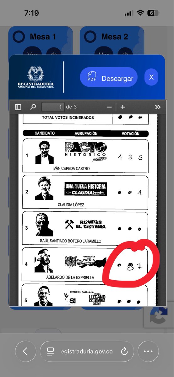 aliasalecza's tweet photo. @andignadx FRAUDE ELECTORAL PASTO NARIÑO, MESA 11 COLEGIO SAN FRANCISCO JAVIER.
¡POR FAVOR DIFUNDIR!
#elecciones2026 #votaciones https://t.co/idp3e3fAyA