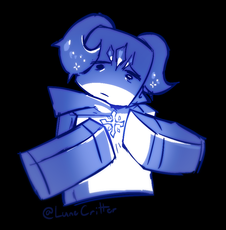 LuneCritter's tweet photo. Doodle of my #phightingoc https://t.co/4o0VAEHqkV